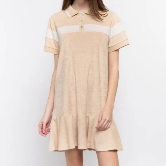 POL CLOTHING Short Dress Retro French terry SMALL NWOT - Picture 1 of 4